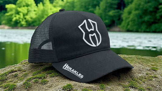 Herakles Black Trucker Cap - FISHING TIME, è tempo di pesca!