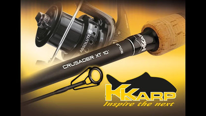 K-Karp Crusader XT rod 390cm with high-strength carbon structure for carp fishing.
