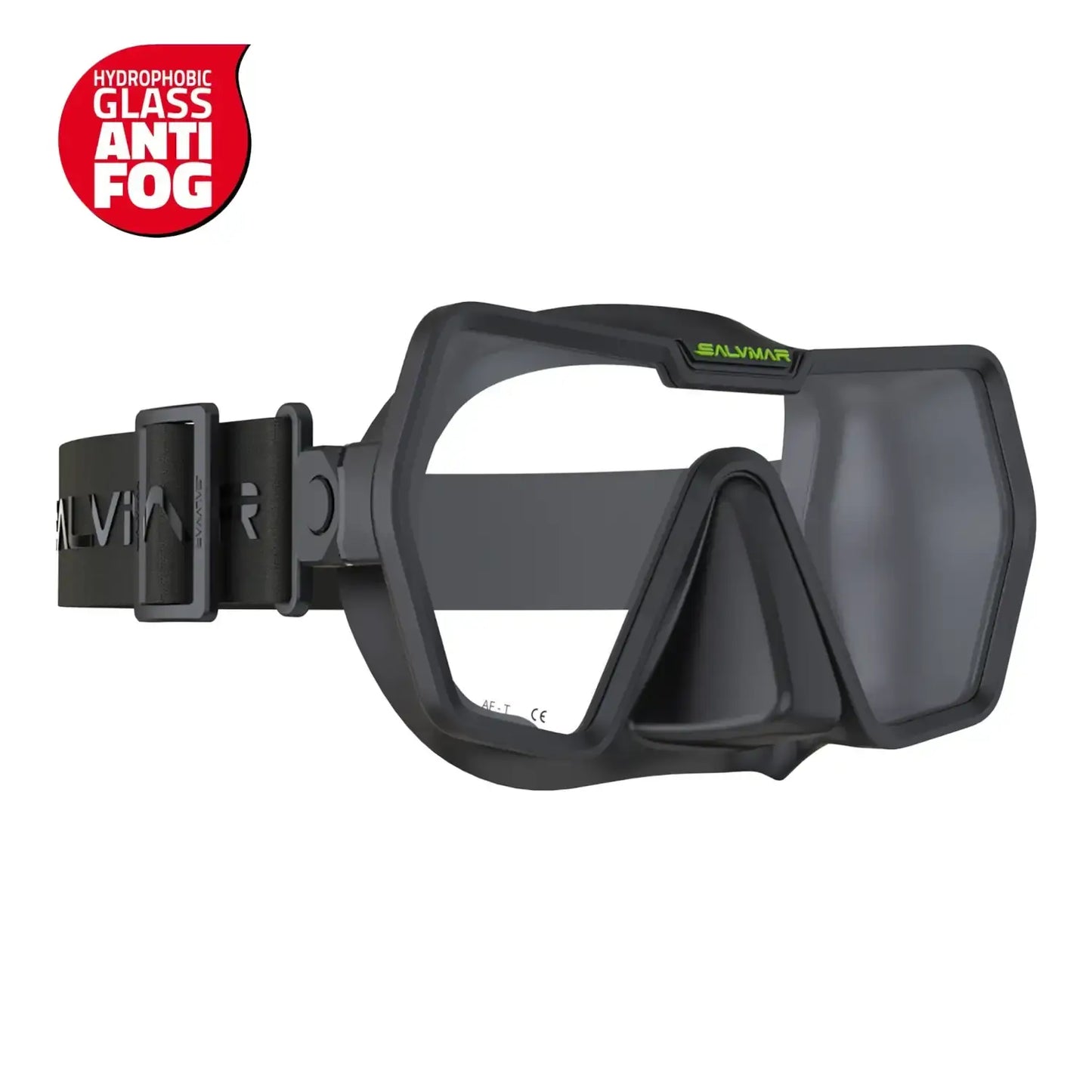 Salvimar Drake Anti-Fog – Maschera Monovetro con Cinghiolo Elastico