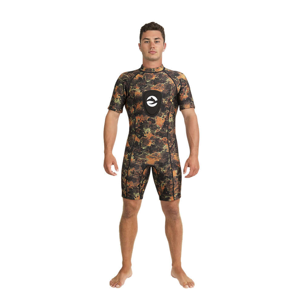 Abysstar Sea Spring Man Camo C/P 2,5 mm Muta Uomo per apnea e snorkeling, abbigliamento da mare resistente e camo.