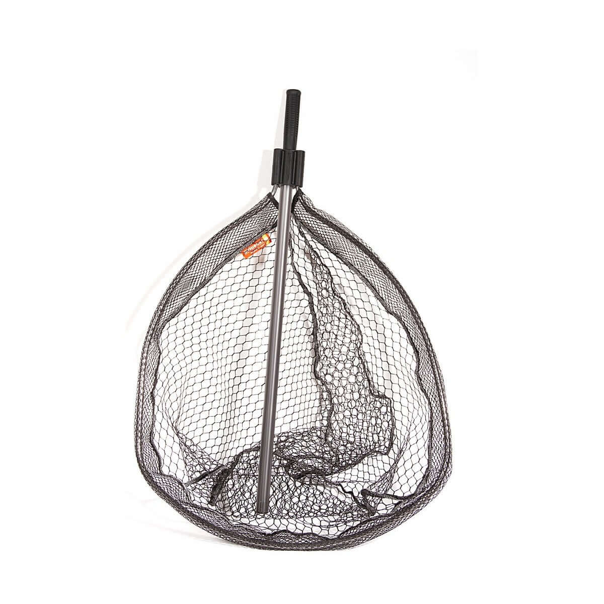 Pro Rubba Landing Net in alluminio con rete gommata per pesca, resistenza e praticità in ogni situazione.