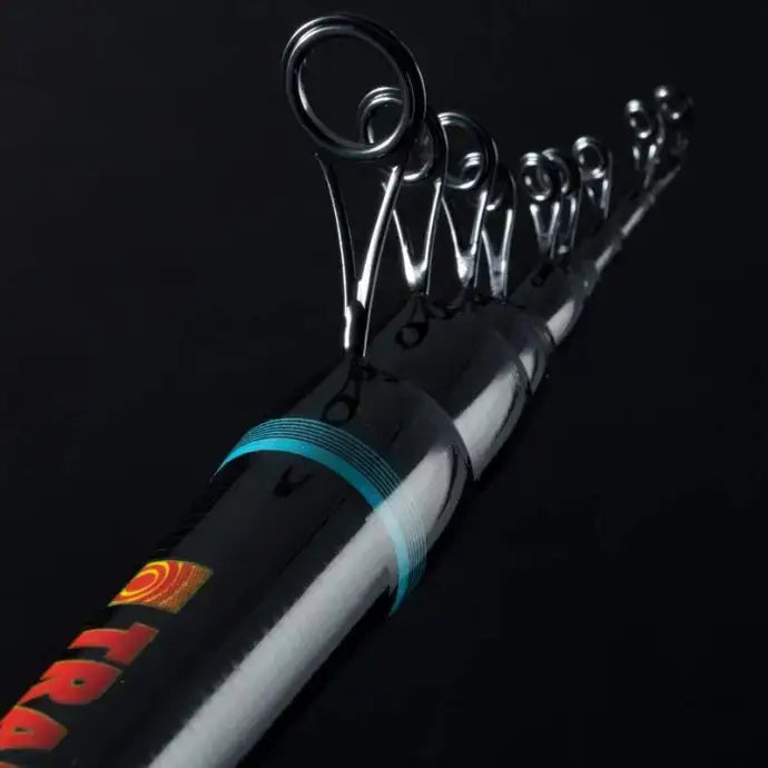 Trabucco Spectrum SX Bolo close-up view of the rod guides showcasing sleek design and modern features.