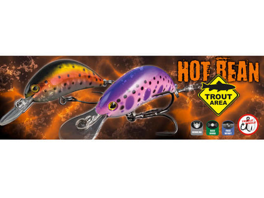 Rapture R.PRO Hot Bean Area S 40mm 3.5g crankbait affondante ultra-compatto per Trout Area e piccole prede d'acqua dolce